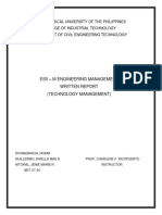 Technology Management Written Report