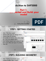 SAP2000 (Part 1) - Get Started and Build Your Model PDF