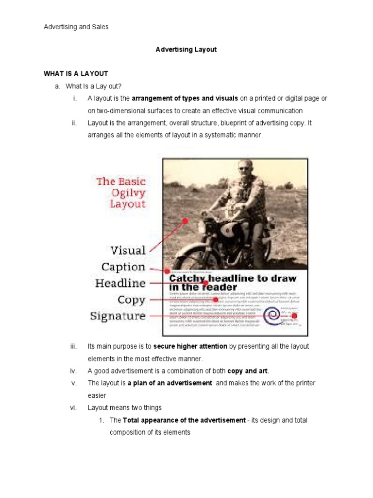 Principles of Effective Advertising Layout | PDF | Page Layout | Logos