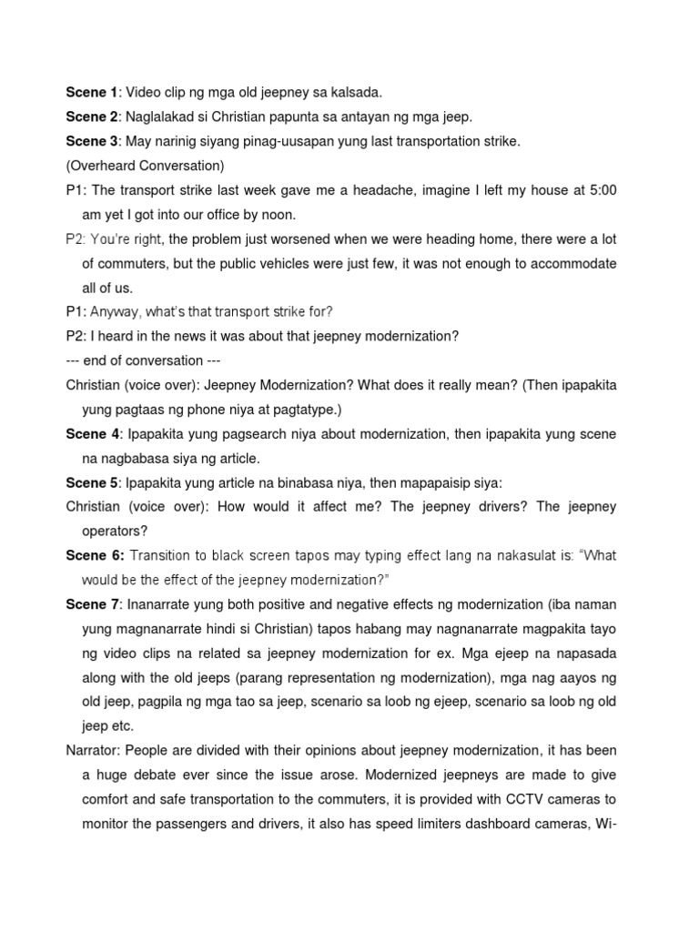 Script | PDF | Transport | Business