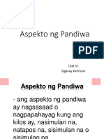 Aspekto NG Pandiwa