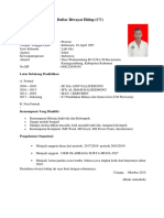 Contoh Daftar Riwayat Hidup CV PDF