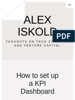 How To Set Up A KPI Dashboard For Your Pre-Seed and Seed Stage Startup - Alex Iskold