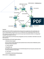 Cara Konfigurasi OSPF Single Area CISCO