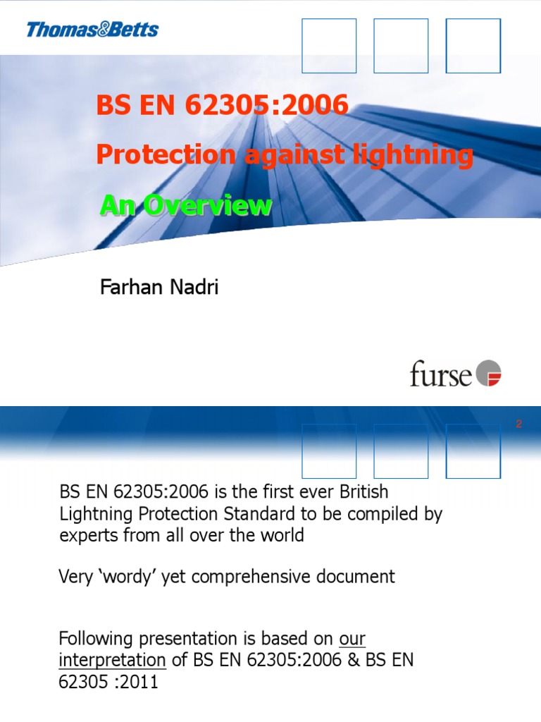 BS EN 62305 Presentation | PDF | Roof | Electrical Conductor