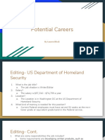 Potential Careers - Block