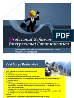 Komunikasi Interpersonal Dan PErilaku Profesional Kuliah Learning Skills by Yayi Dept HBSE PDF