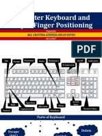 Keyboard and Proper Finger Positioning