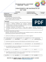 Prueba Diagnostico Matematica 8vo