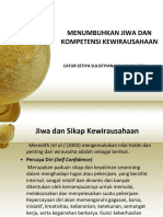 MENUMBUHKAN JIWA DAN KOMPETENSI KEWIRAUSAHAAN