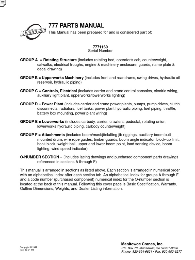 Parts Manual Pdf Pdf Crane Machine Nut Hardware