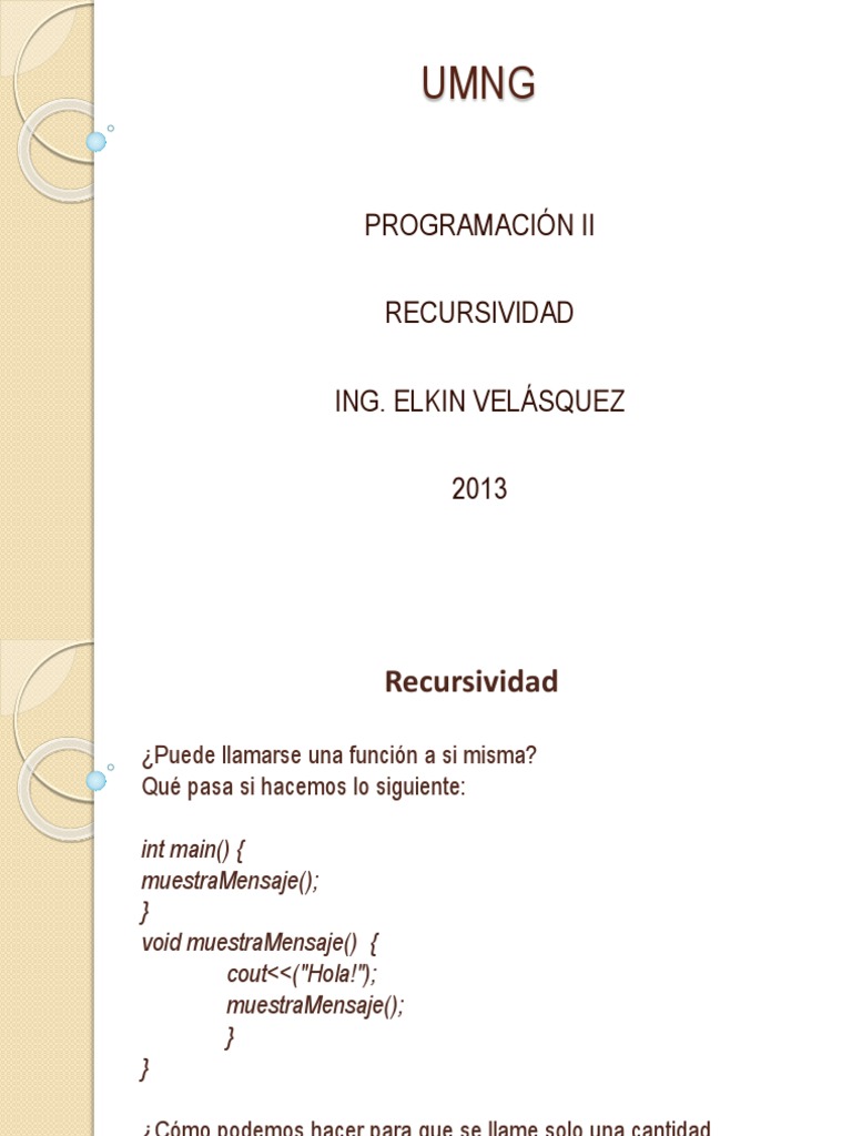 Introducción a la Recursividad en C++ | PDF | Recursividad | Algoritmos