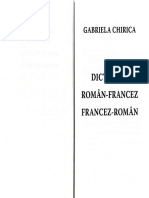 Dictionar Roman-Francez, Francez-Roman - Gabriela Chirica