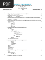 Class Xii Sample Paper Computer Science Set-Ii PDF