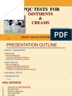 QC Tests for Ointments and Creams | PDF | Topical Medication | Emulsion