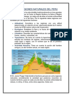 Las 8 Regiones Naturales Del Peru