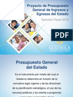 00 Presentación Proyecto de Presupuesto General de Ingresos y Egresocs Del Estado 2019