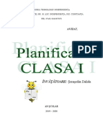 Planificare Clasa I Independenta