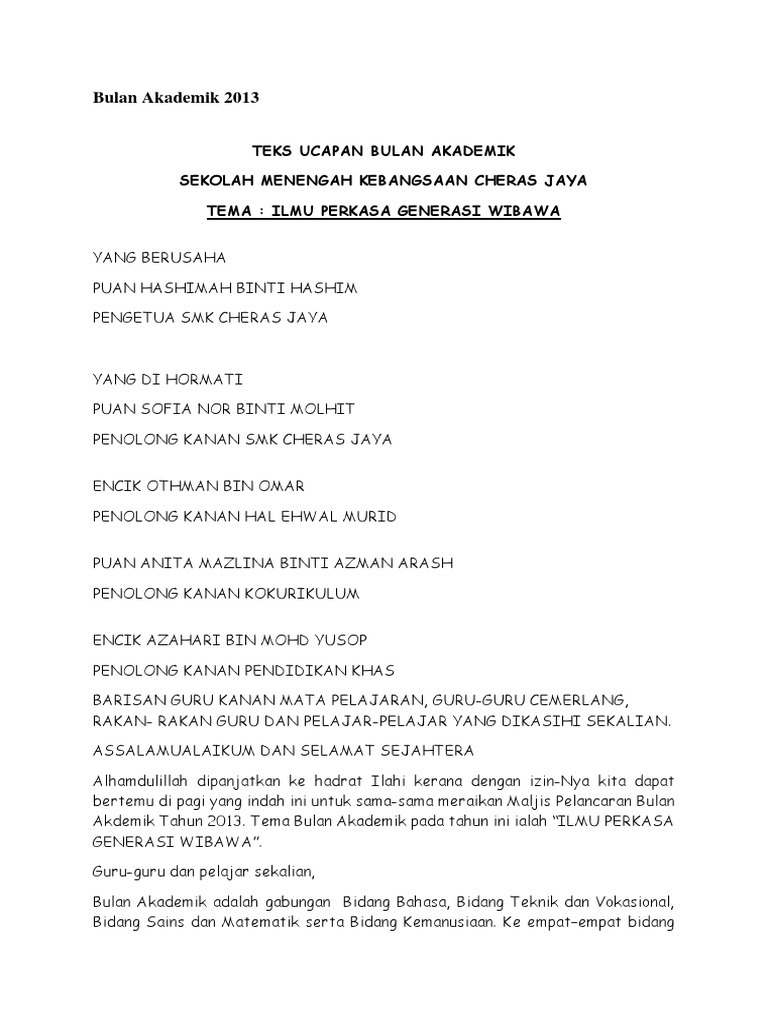 Bulan Akademik 2019 Pdf