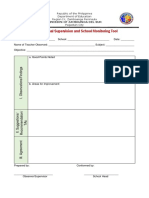 CID Form 1 Monthly Instructional Supervision and School Monitoring Report 1