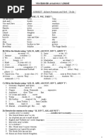 Worksheet 1: Subject Pronouns and Verb " To Be "