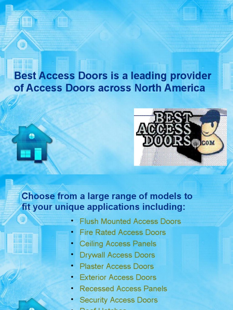 Best Access Doors Overview | PDF