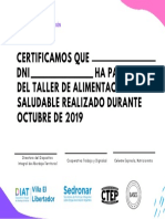 Taller de Alimentacion Saludable PDF