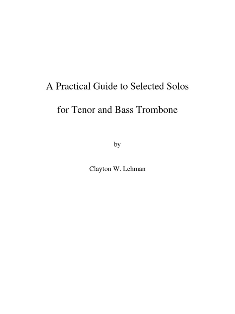 PDF | PDF | Concerto | Trombone
