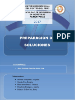 Preparación de soluciones concentradas