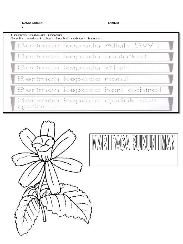 Lembaran Kerja Pra Sekolah | PDF