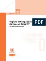 Programa de Comparación Internacional Ronda 2011 by CEPAL