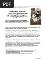 Gangland Boston Book Press Release