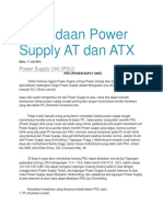 Perbedaan Power Supply AT Dan ATX