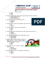 Soal Kelas 1 Tema 8 Subtema 3