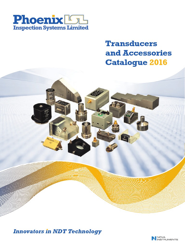 Phoenix Transducers Product Catalogue 2016 PDF Nondestructive