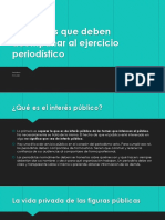 Elementos que deben acompañar al ejercicio periodístico