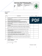 Daftar Tilik Penggunaan APD