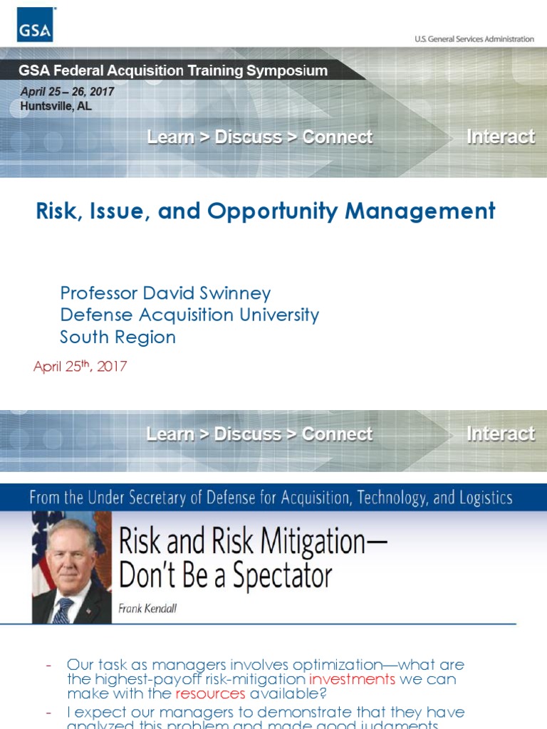 DoD Risk Management Guide 2017 | PDF | Risk Management | Evaluation