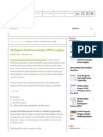 Uji Regresi Sederhana dengan SPSS Lengkap - KONSISTENSI