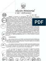 R.M. #027-2020-MINEDU - Disposiciones para La Aplicación de Las Intervenciones y Acciones Pedagógicas Del MINEDU en Los Gobiernos Regionales y Lima Metropolitana en El Año Fiscal 2020