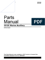 CATERPILLAR 3512C Marine Auxiliary Parts Catalogue SLM1-up