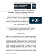 Dna Evidence in Property Crimes An Analysis of More Than 4200 Samples Processed by The Brazilian Federal Police Forensic Genetics Laboratory