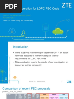 Latency Consideration For LDPC FEC Code Wey - 3ca - 1a - 1117