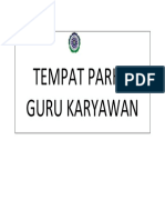 Tempat Parkir Guru Karyawan