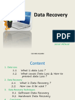 Data Recovery Processes and Plans.