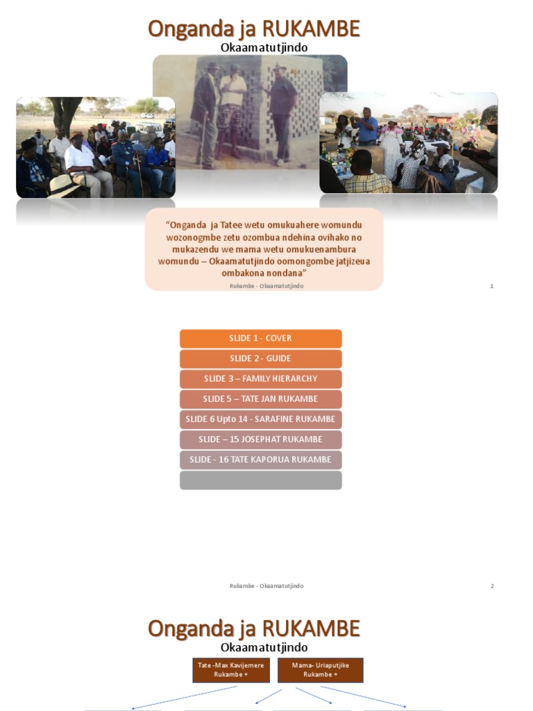 Onganda Family Tree Overview | PDF