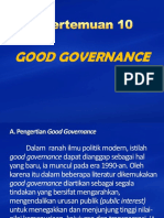 PERTEMUAN 10 (Good Governance)