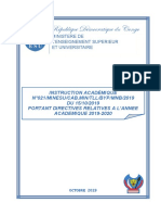 Instruction Academique 2019-2020 PDF