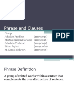 Phrase and Clauses