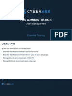 CyberArk 03-PAS-ADMIN User Management